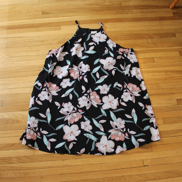 Decree Dresses & Skirts - Decree floral tunic dress black pink green
